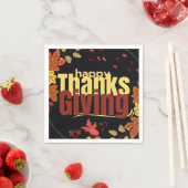 秋の饗宴祝我々の感謝祭 スタンダードカクテルナプキン (インサイチュ)