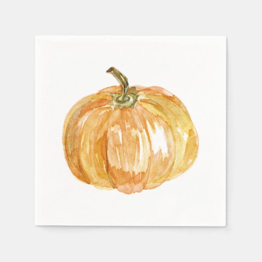 秋の饗宴 – カボチャ スタンダードカクテルナプキン (正面)