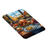 秋の饗宴：感謝祭お祝い マグネット (右側)