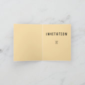 秋の饗宴：感謝祭お祝い 招待状 (内部)