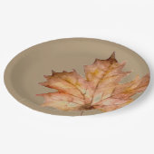 秋の饗宴 – 葉 ペーパープレート (アングル)