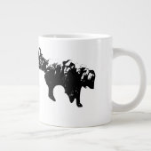 秋の香りパトロール2匹の犬 ジャンボコーヒーマグカップ (右)