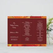 秋の香りブルゴーニュ3つ折りプログラムテンプレート (スタンド正面)