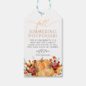 秋の香り ポプリ ホリデー ギフト タグ (正面)