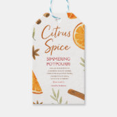 秋の香るポプリ ギフトタグ (正面)