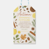 秋の香るポプリ ギフトタグ (正面)