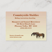 秋の馬の厩舎 名刺 (裏面)