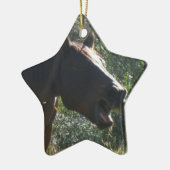 秋の馬 セラミックオーナメント (左)