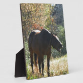 秋の馬 フォトプラーク (側面)