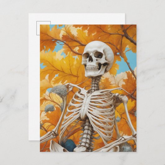 秋の骸骨 ポストカード (正面/裏面)