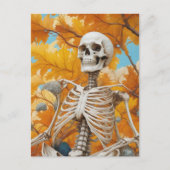 秋の骸骨 ポストカード (正面)
