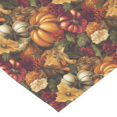 秋の魅力的フローラカボチャの収穫モチーフ ロングテーブルランナー (コーナー)