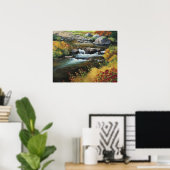 秋の魅惑のアニメスタイル油彩 ポスター (ホームオフィス)