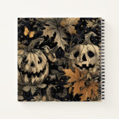 秋の魅惑ハロウィンノート ノートブック (裏面)