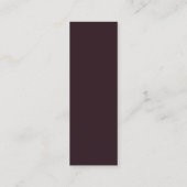 秋の魅惑ミニブックマーク呼出しカード コーリングカード (裏面)