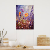 秋の魅惑的な草原 ポスター (キッチン)