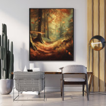 秋の魅惑:神秘的な森