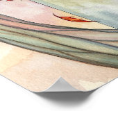 秋の魔女キャットポスタープリント ポスター (角)