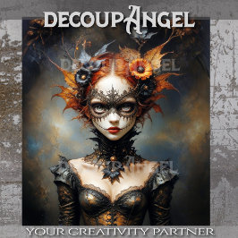 秋の魔女 – ゴシック様式のウィスパーズの切り離し 薄葉紙