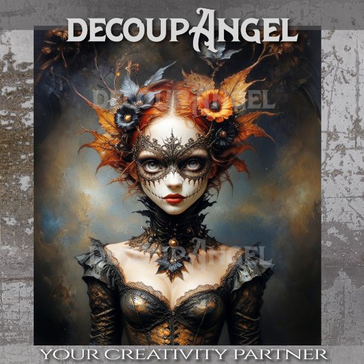 秋の魔女 – ゴシック様式のウィスパーズの切り離し 薄葉紙