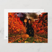 秋の魔女 ポストカード (正面/裏面)