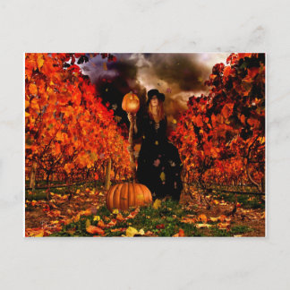 秋の魔女 ポストカード