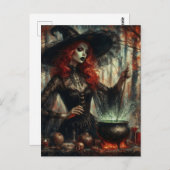 秋の魔女 ポストカード (正面/裏面)