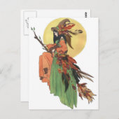 秋の魔女 ポストカード (正面/裏面)