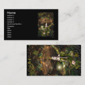 秋の魔法の妖精の名刺 名刺 (正面/裏面)