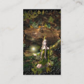 秋の魔法の妖精の名刺 名刺 (裏面)