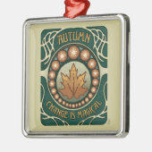 秋の魔法ヴィンテージスタイル メタルオーナメント (左)