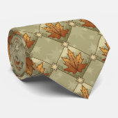 秋の魔法離れとスターズダイヤモンドパターン ネクタイ (ロール)
