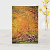 秋の魔法 カード (黄色い花)