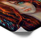 「秋の魔法」フェアリーファンタジーアート ポスター (角)