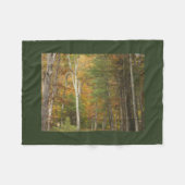 秋の魔法 フリースブランケット (正面(横))