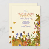 秋の鮮やかさ 招待状 (正面/裏面)