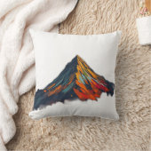 秋の鮮やか山のバースト クッション (ブランケット)