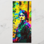 秋の鮮やか美しいブックマーク メニュー (裏面)