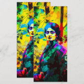 秋の鮮やか美しいブックマーク メニュー (正面/裏面)