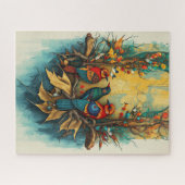 秋の鮮やか聖域の仲間 ジグソーパズル (横)