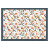 秋の鳥と開花のテーブルクロスのために居心地のよい秋 テーブルクロス (正面(横))