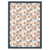 秋の鳥と開花のテーブルクロスのために居心地のよい秋 テーブルクロス (正面)