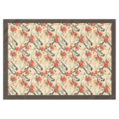 秋の鳥花テーブルクロス季節のスタイル テーブルクロス (正面(横))