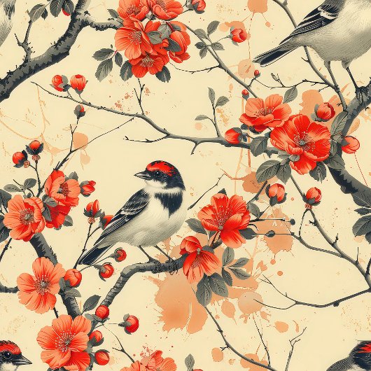 秋の鳥花テーブルクロス季節のスタイル テーブルクロス