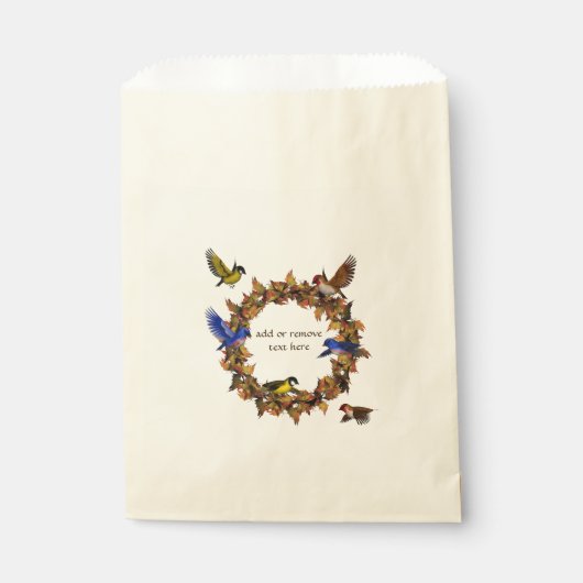 秋の鳥 フェイバーバッグ (正面)