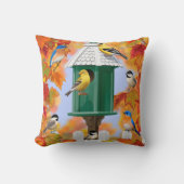 秋の鳴鳥 クッション (正面)