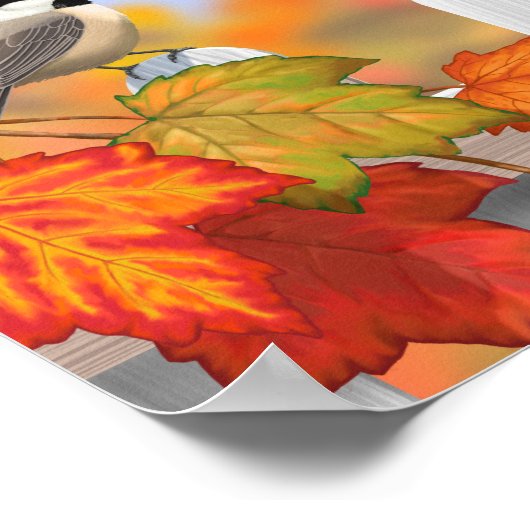 秋の鳴鳥 ポスター (角)