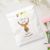 秋の鹿が一緒に与え感謝祭感謝していを行う フェイバーバッグ (封をした状態)