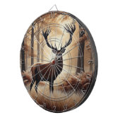 秋の鹿のダーツボード ダーツボード (正面右)