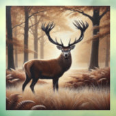 秋の鹿の窓にしがみつく ウィンドウサイン (シート3)